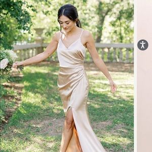 Rory Dress Revelry Gold Champagne